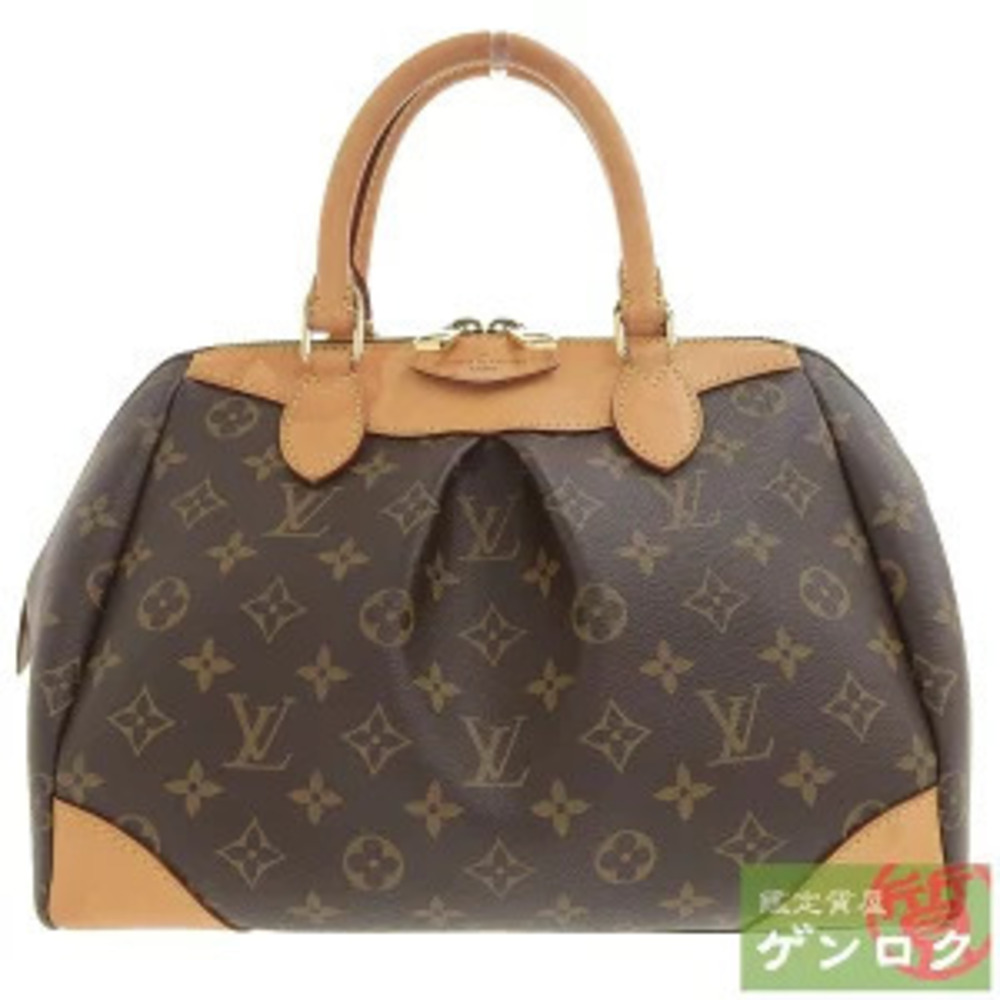 Louis Vuitton Monogram Segur Top Handle Bag Canvas Leather Brown